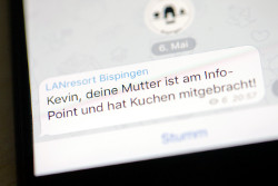 Screenshot vom Telegram-Kanal der LANresort