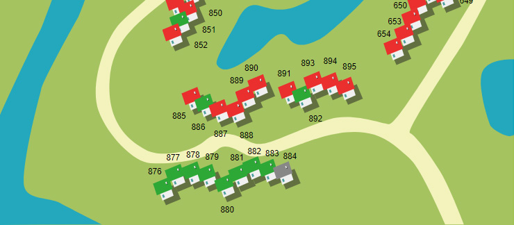 zusätzliche Bungalows im Süden