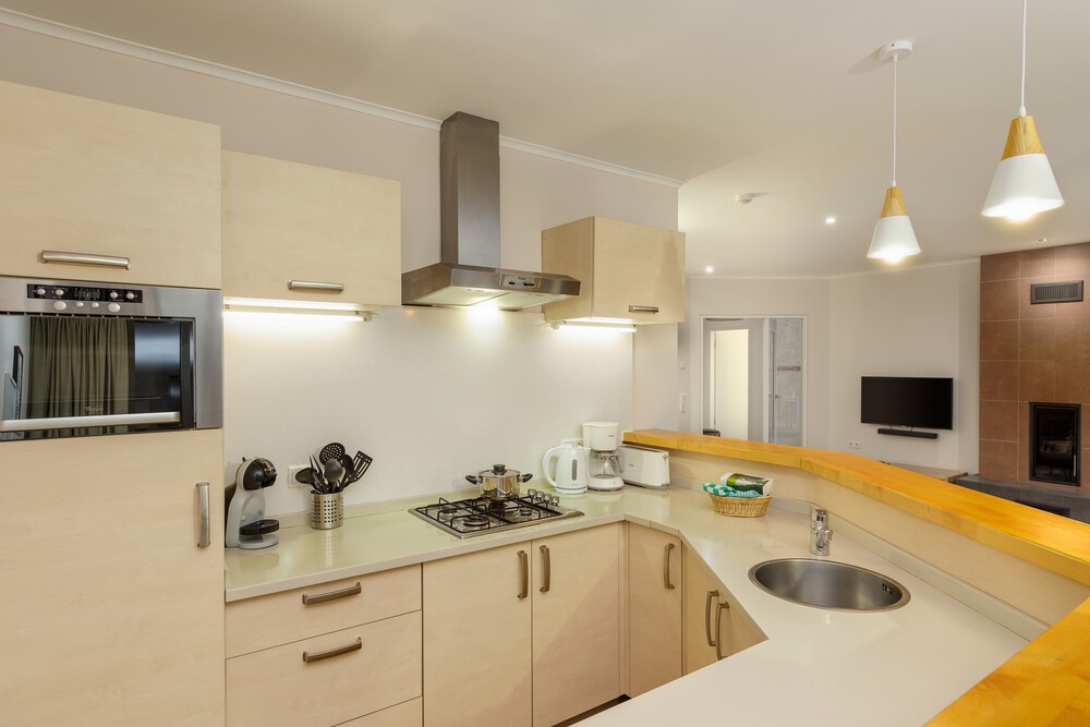 Küche eines Eden-Premium-Bungalows